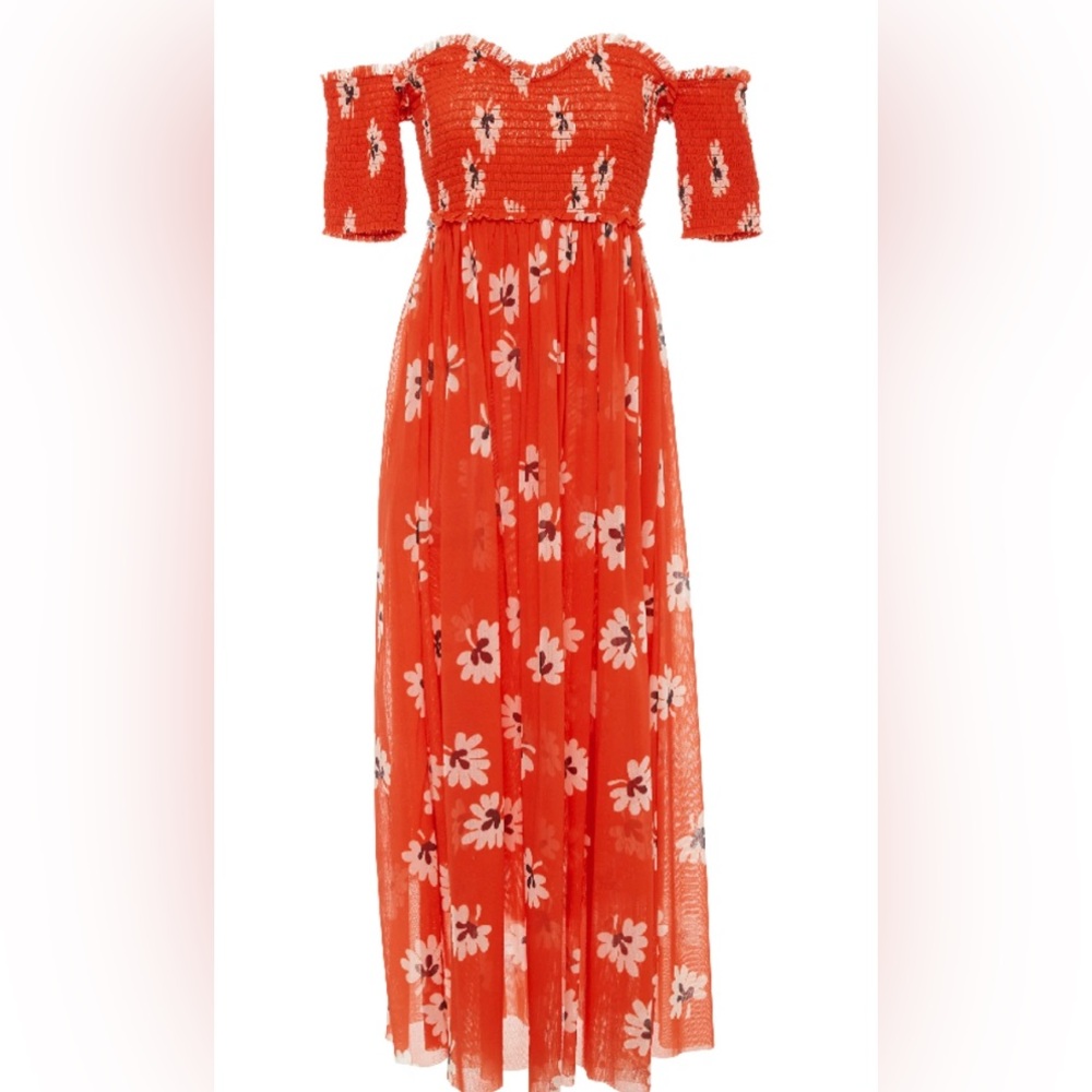 Ganni Tilden Mesh Maxi Dress